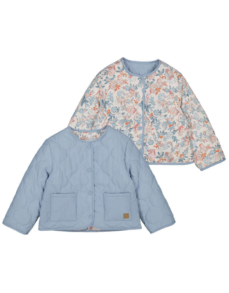 mayoral Mayoral - Omkeerbare jas - Bloemen/blauw