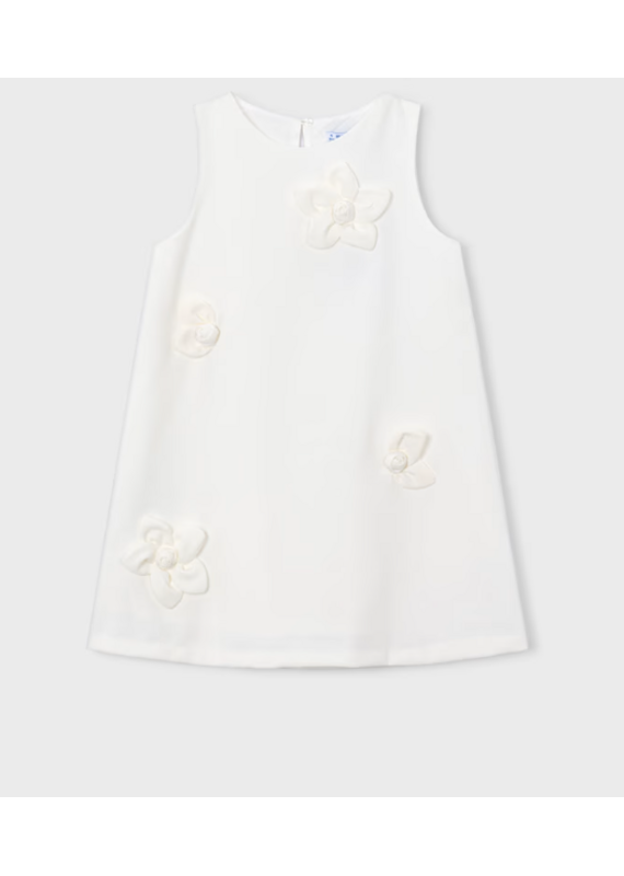 mayoral Mayoral - kleedje met bloemenapplicaties