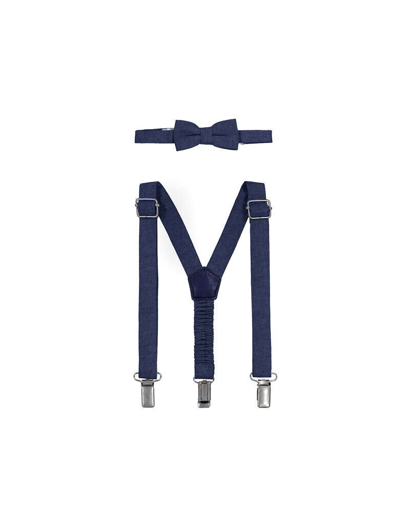 mayoral Mayoral-ceremonie-bretellen en strik- Blauw