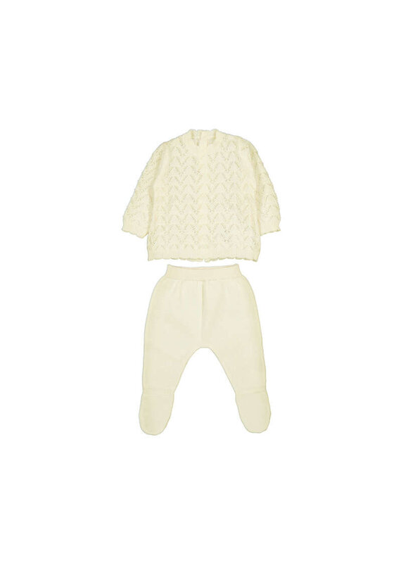 mayoral Mayoral -  Knitted setje - ivory