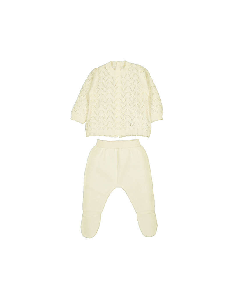 mayoral Mayoral -  Knitted setje - ivory