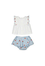 mayoral Mayoral -  Bloomer rokje met Blouse - Aardbei