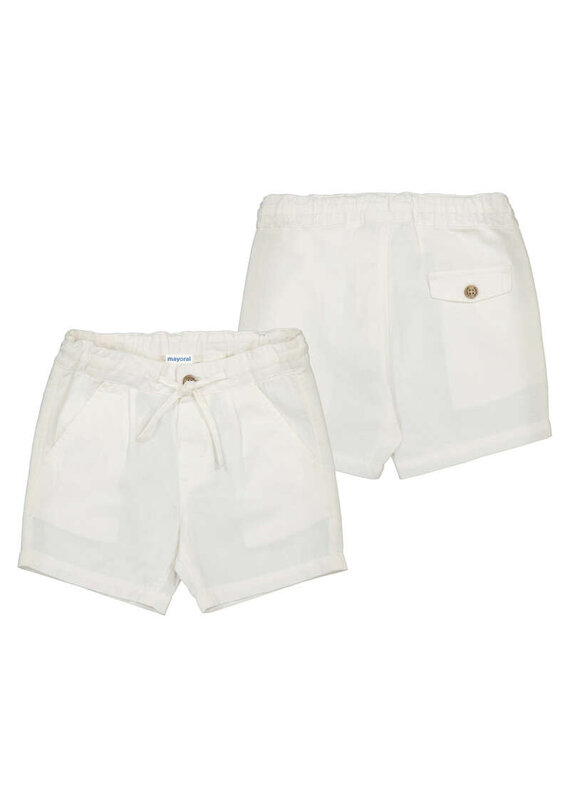 mayoral Mayoral - Linnen shorts boys Wit