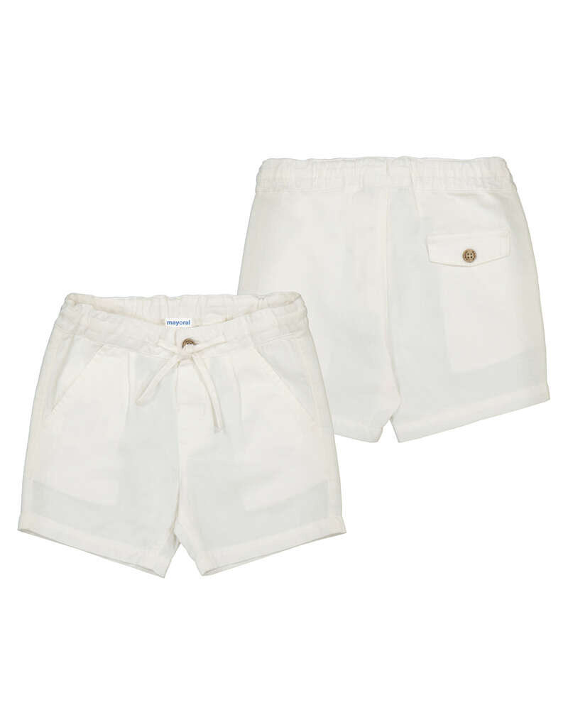 mayoral Mayoral - Linnen shorts boys Wit