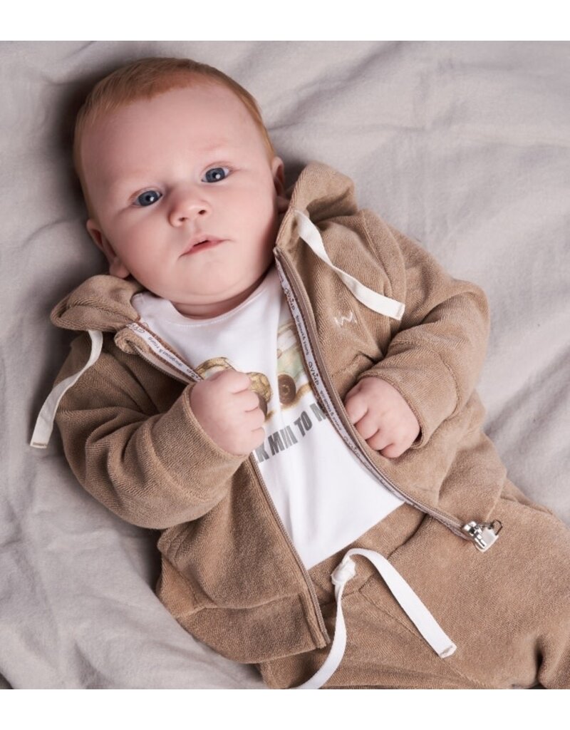 Gymp Gymp- Cardigan met rits-Ido-lichtbruin