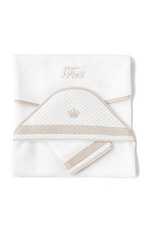 First First - Badcape en washandje - Silent Sands - Dots