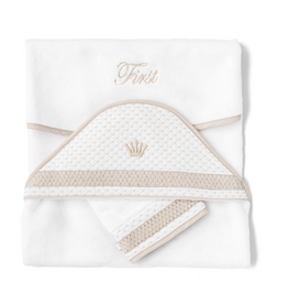 First First - Badcape en washandje - Silent Sands - Dots