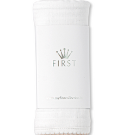 First First Tetradoek 70/70 wit/beige - effe