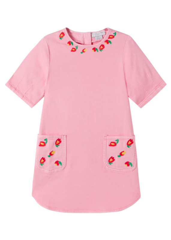 Stella McCartney Stella mccartney - roze jeans  kleedje embroidered