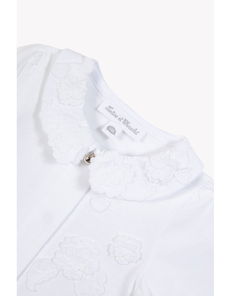 Tartine & Chocolat Tartine et Chocolat - Kruippakje Fleur - Wit