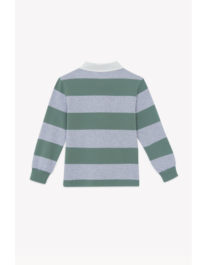 Tartine & Chocolat Tartine et Chocolat - Polo Striped Grijs/groen Dinosaurus