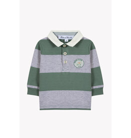 Tartine & Chocolat Tartine et Chocolat - Polo striped groen/grijs - Dino Club