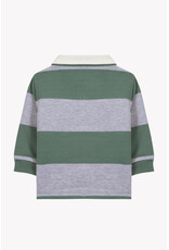 Tartine & Chocolat Tartine et Chocolat - Polo striped groen/grijs - Dino Club