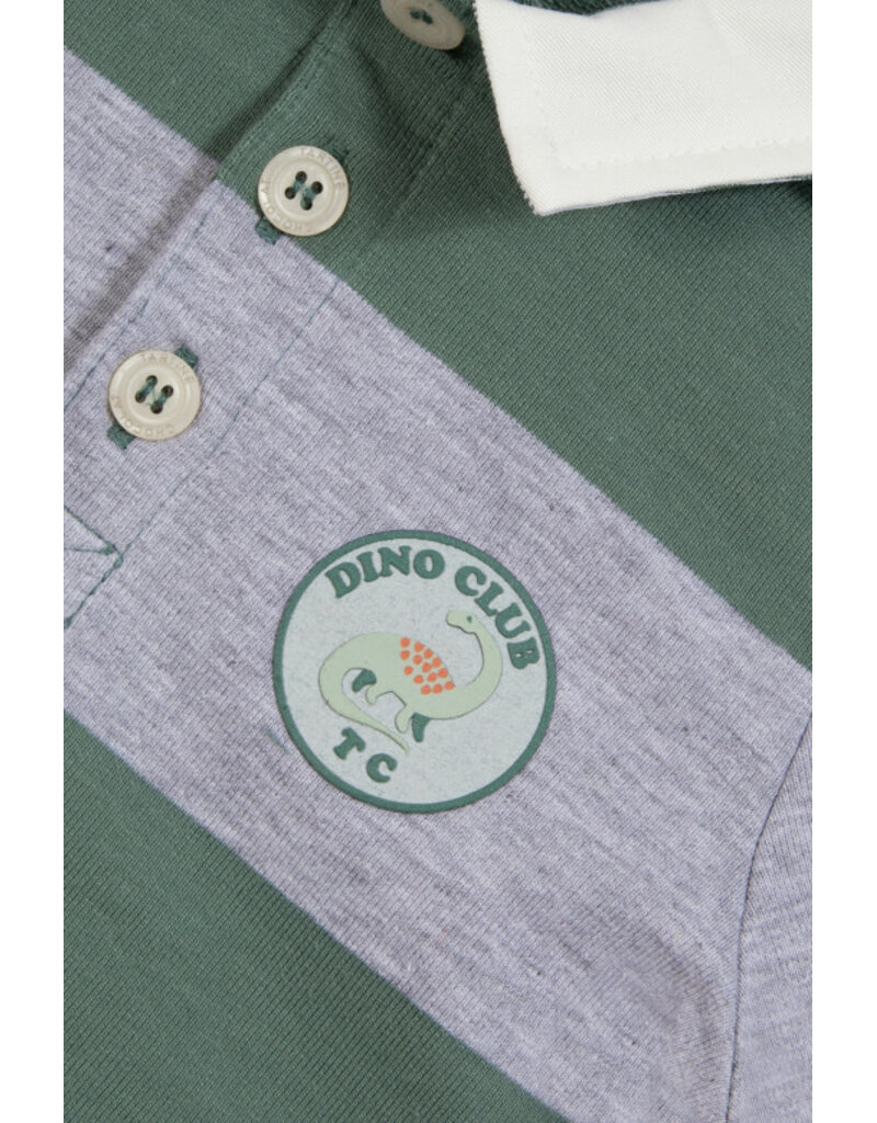 Tartine & Chocolat Tartine et Chocolat - Polo striped groen/grijs - Dino Club