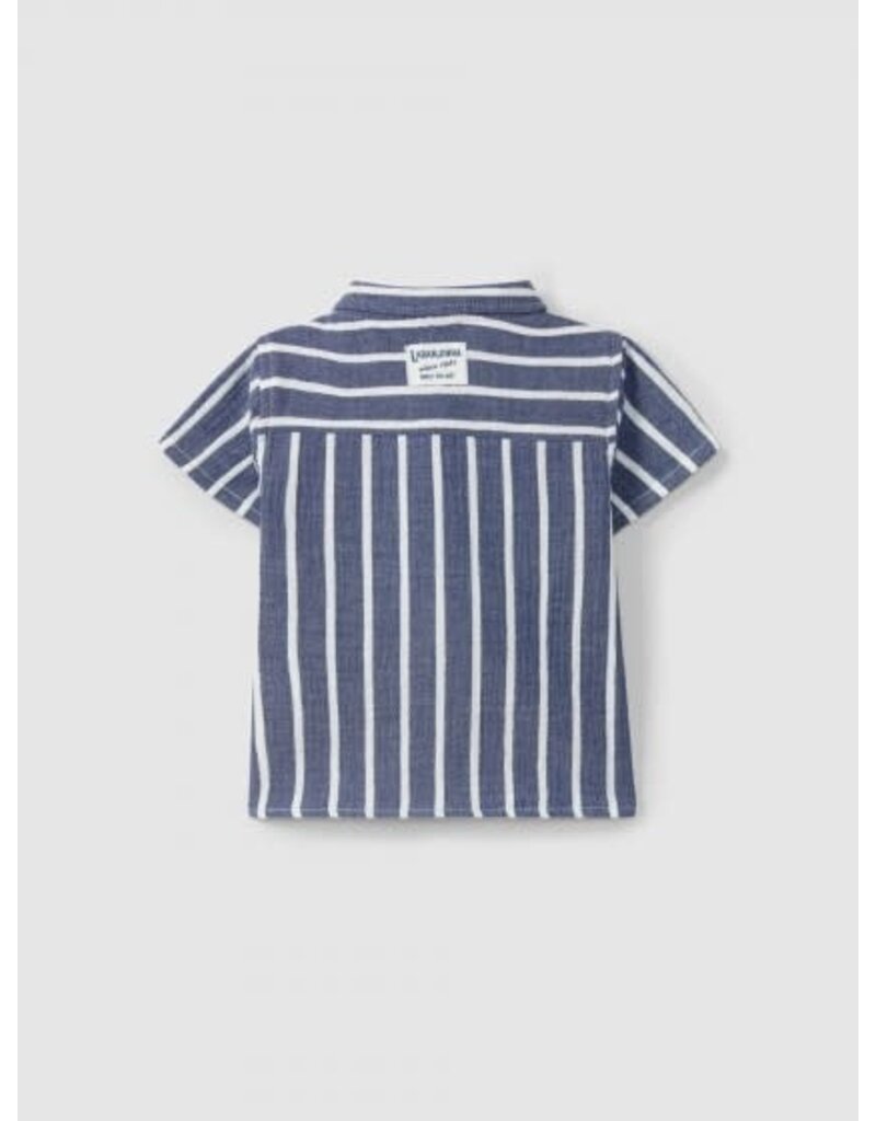 Laranjinha Laranjinha- hemdje korte mouw- navy gestreept