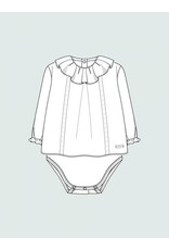 Laranjinha Laranjinha-Body Blouse met kanten details-wit