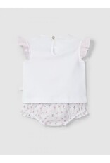 Laranjinha Laranjinha-setje Floral wit/roze ijsje