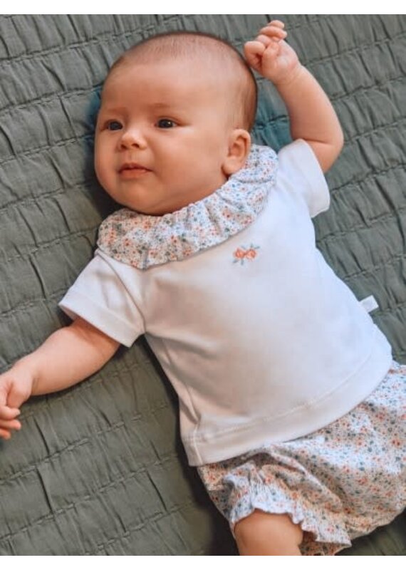 Laranjinha Laranjinha-setje Flowers- wit/bloemetjes