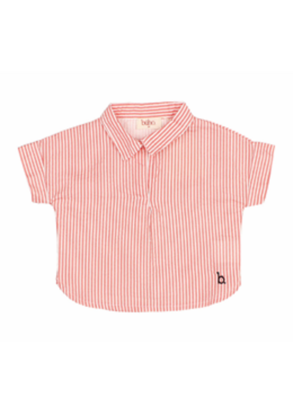 Buho Buho - gestreept hemdje sky blue