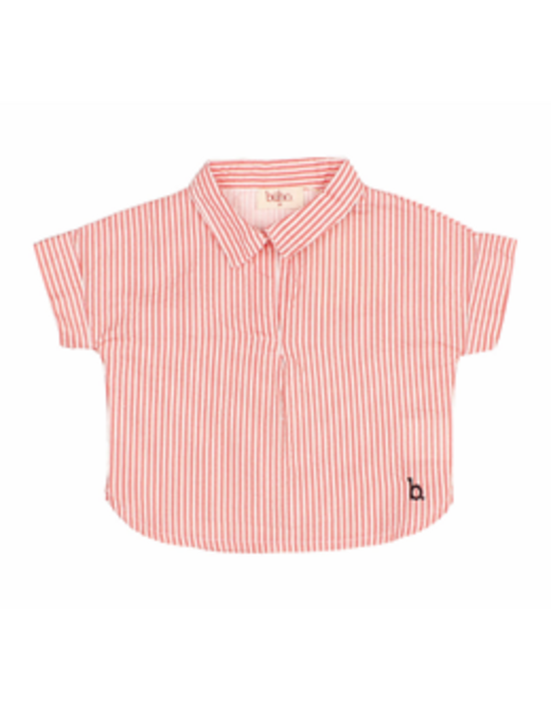 Buho Buho - gestreept hemdje sky blue