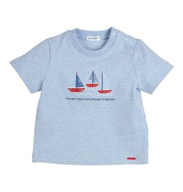 Gymp Gymp - blauwe t shirt zeilen