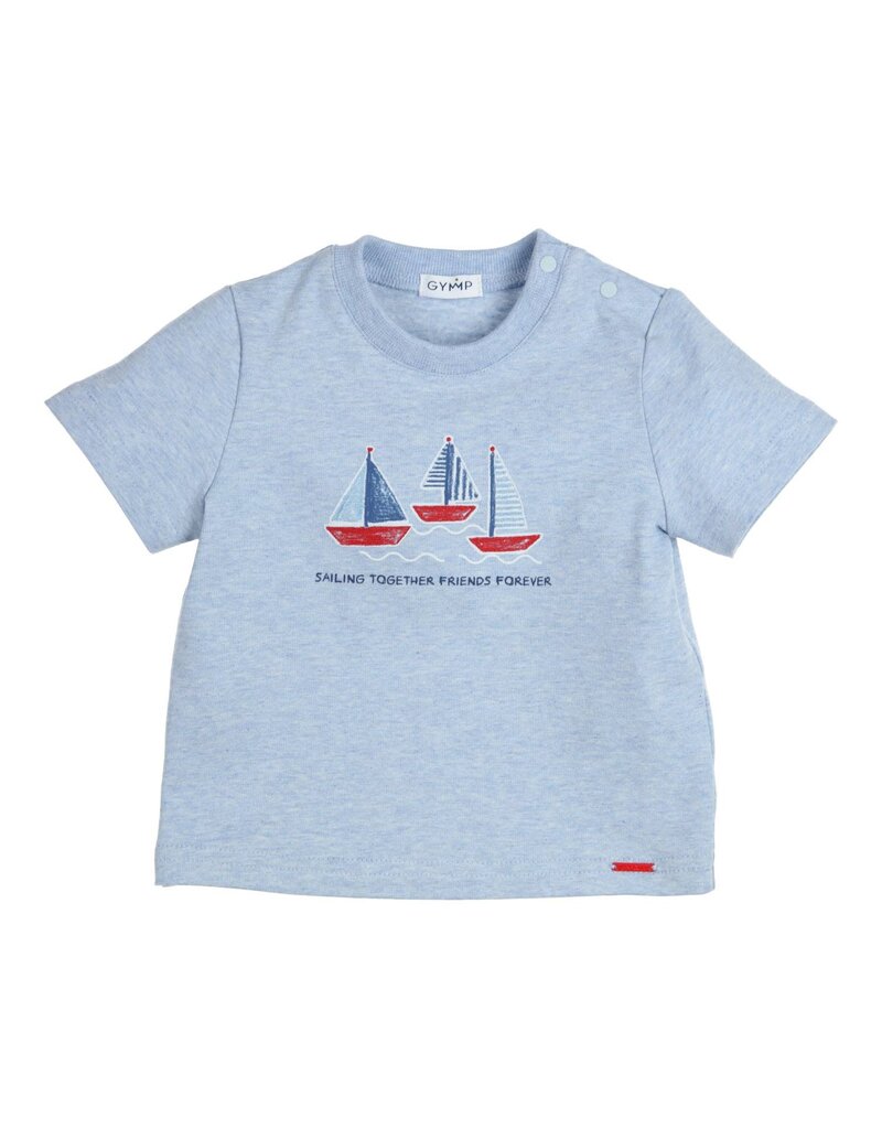 Gymp Gymp - blauwe t shirt zeilen