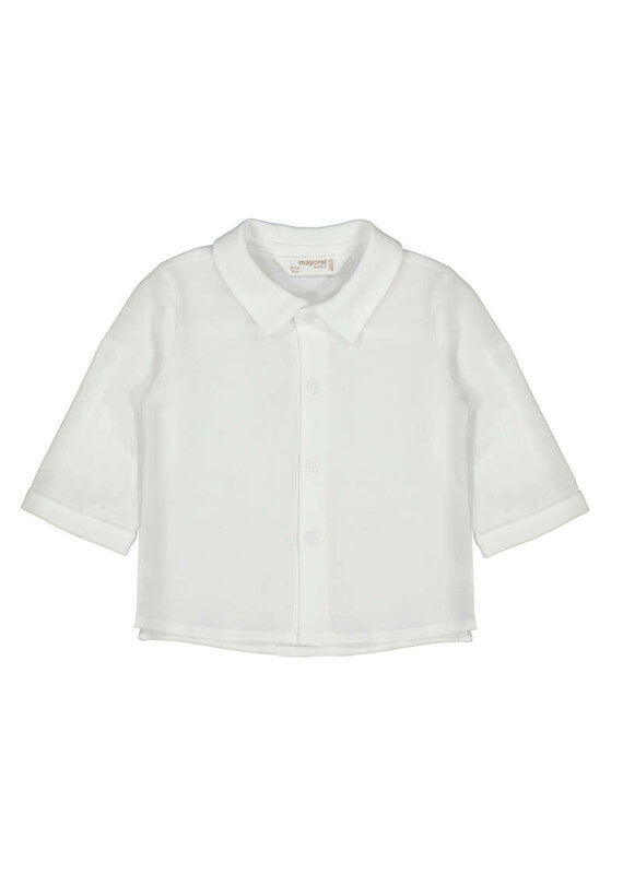 mayoral Mayoral-wit hemd met kraagje-layette
