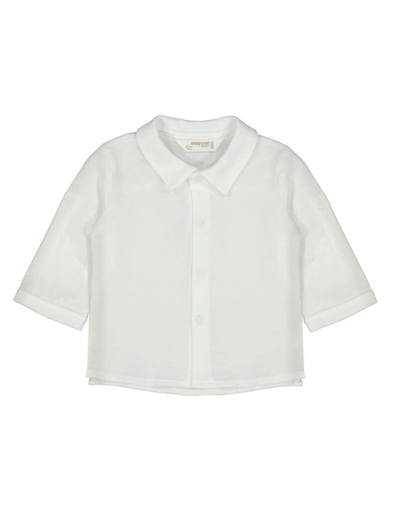 mayoral Mayoral-wit hemd met kraagje-layette