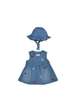 mayoral Mayoral- jeansjurkje met zonnehoed-Renée