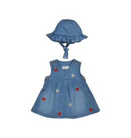 mayoral Mayoral- jeansjurkje met zonnehoed-Renée