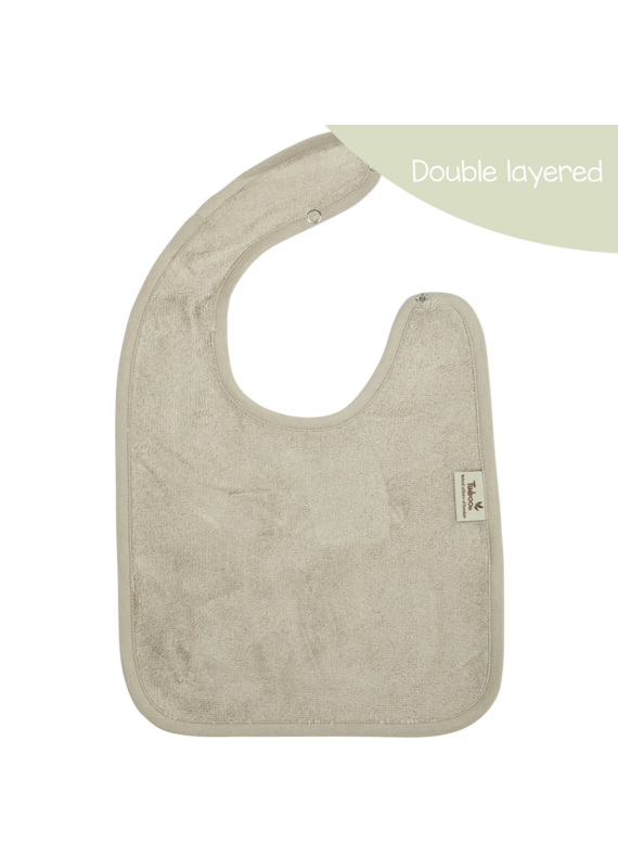 Timboo Timboo slab-dubbel gevoerd-drukknoop- Feather grey (26x38)
