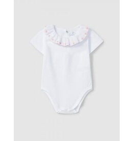 Laranjinha Laranjinha - body ruffel kraag met bloemen