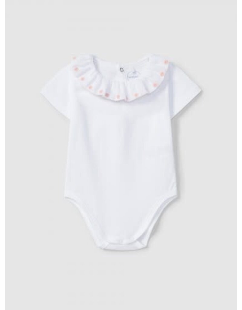 Laranjinha Laranjinha - body ruffel kraag met bloemen