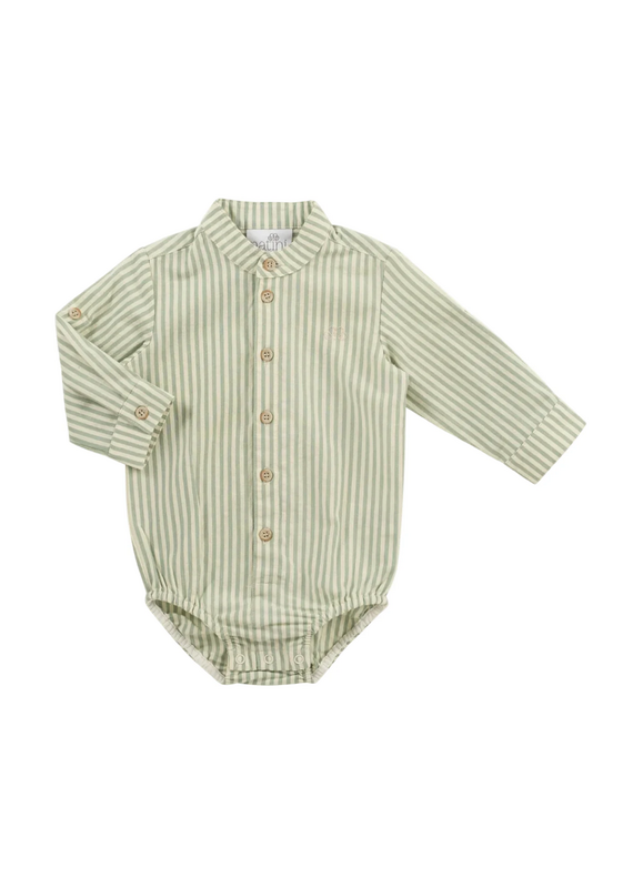 Natini Natini - Body hemd - Stripes groen Leo