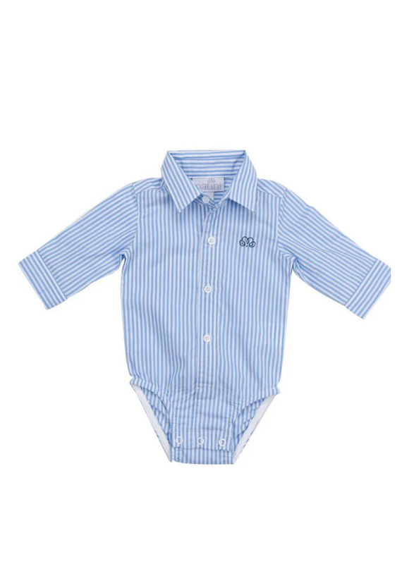 Natini Natini - Body hemd - Stripes licht blauw