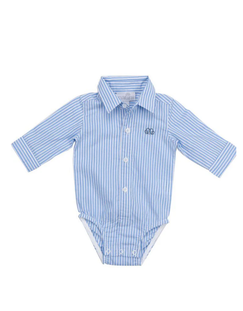 Natini Natini - Body hemd - Stripes licht blauw