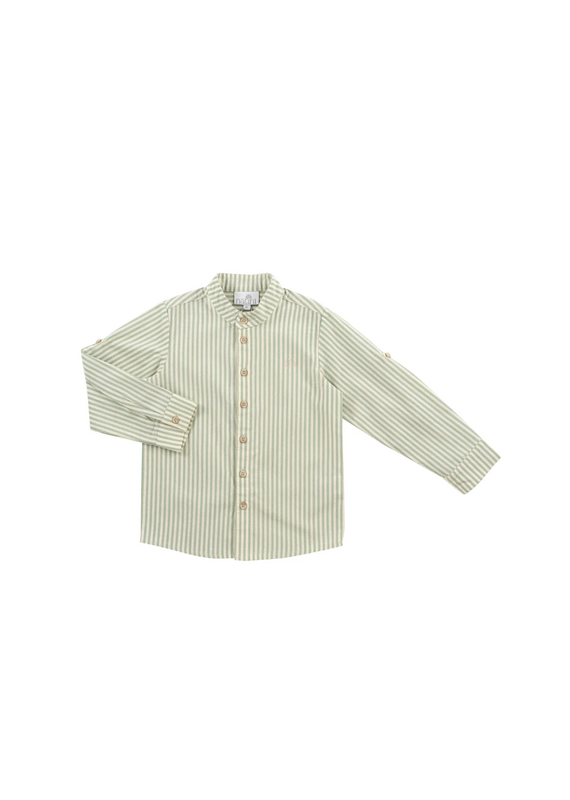 Natini Natini -Hemd - Stripes groen Leo