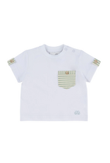 Natini Natini - T-shirt Leo - wit/groen