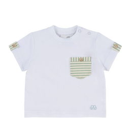 Natini Natini - T-shirt Leo - wit/groen