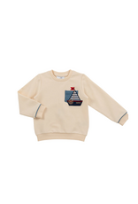Natini Natini - Sweater Pocket Boat - cream
