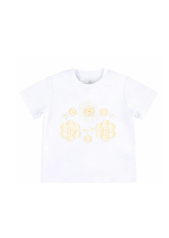 Natini Natini - T-shirt Jade - Flowers geel