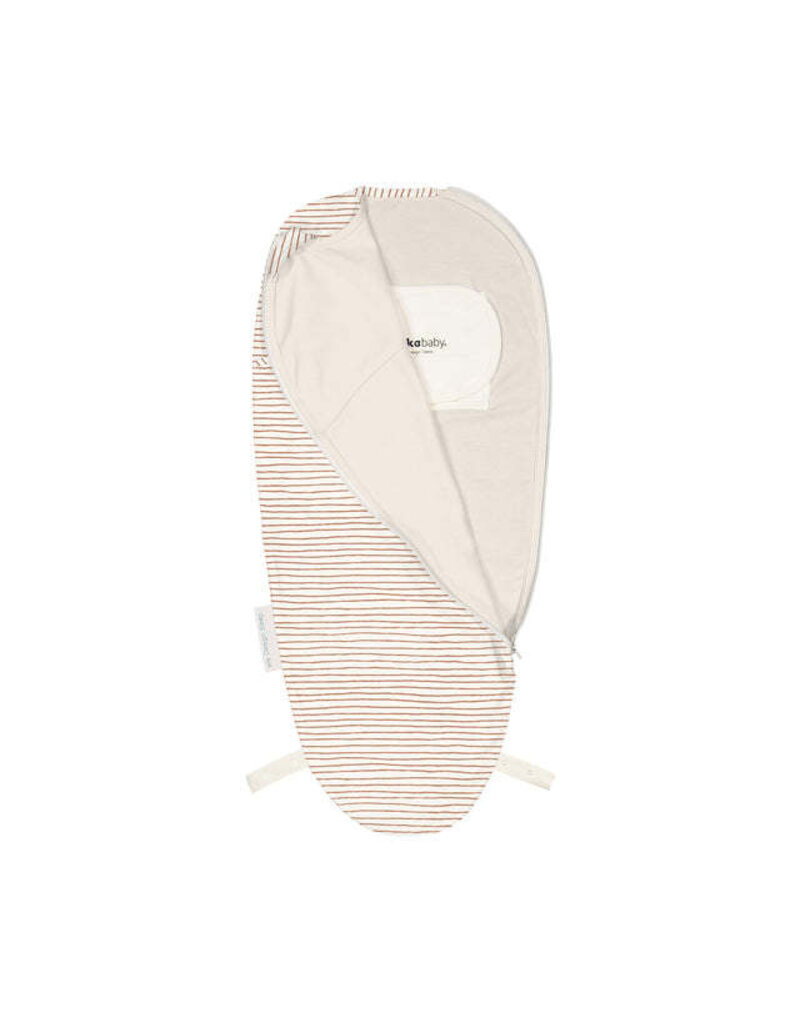 Puckababy Puckababy Inbakerslaapzak PIEP (0-3m) - brown stripes