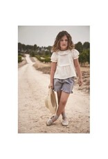 Babidu Babidu - Set Louise - Grijze short en witte blouse