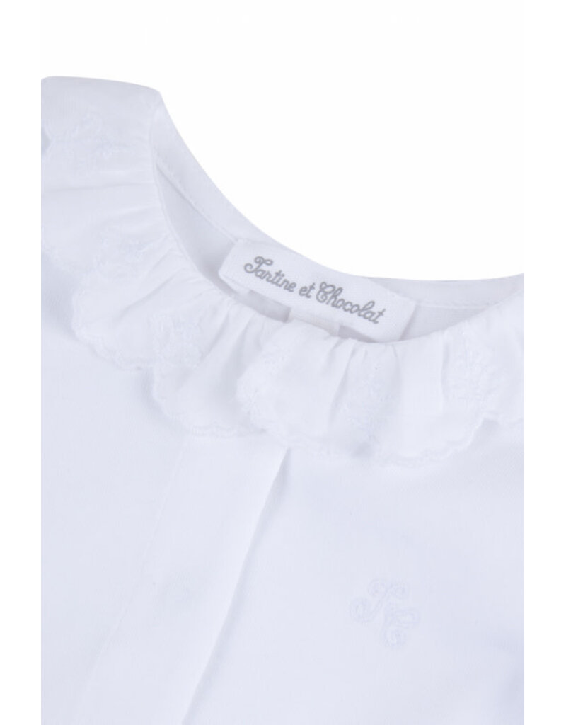 Tartine & Chocolat Tartine & Chocolat - Body met witte kraag met runches