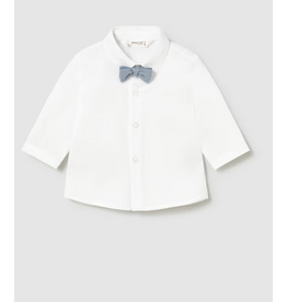 mayoral Mayoral - wit hemdje met blauwe strik
