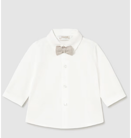 mayoral Mayoral - wit hemdje met beige strik
