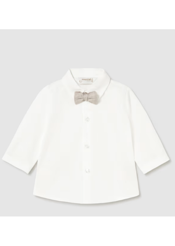 mayoral Mayoral - wit hemdje met beige strik