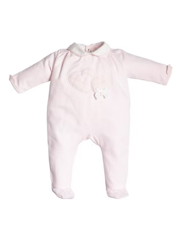 First First-rompersuit-couture-pink 2hearts