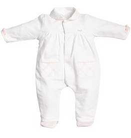 First First-rompersuit-couture lace heart-white pink