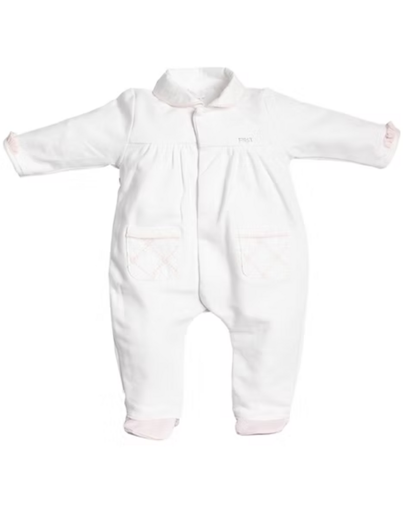 First First-rompersuit-couture lace heart-white pink